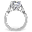 Load image into Gallery viewer, Ben Garelick Bella Round Lab-Grown Diamond Engagement Ring with Bezel Set Marquise Side Diamonds
