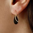 Load image into Gallery viewer, Ben Garelick Black Onyx Almond Drop Swirl Dangle Earrings
