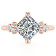 Load image into Gallery viewer, Ben Garelick Princess Cut Compass Set Moonglow Diamond Engagement Ring
