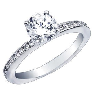 Ben Garelick Royal Celebration "Alice" Channel Set Diamond Engagement Ring