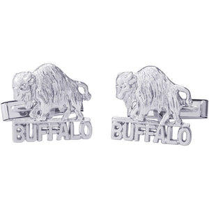 Ben Garelick Sterling Silver "Buffalo, NY" Cufflinks