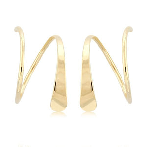 Ben Garelick Tapered 14K Yellow Gold Wire Cuff Earrings
