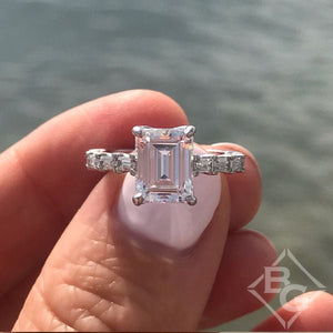 BGLG Nolita 4.00 Carat Baguette Cut Lab-Grown Diamond Engagement Ring