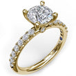 Load image into Gallery viewer, Fana Classic Pave Round Cut Engagement Ring
