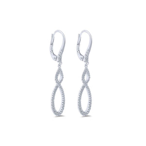 Gabrie & Co. Diamond Dangle "Twist" Earrings
