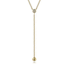 Load image into Gallery viewer, Gabriel Bujukan Diamond &quot;Y&quot; Knot Necklace
