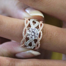 Load image into Gallery viewer, Gabriel &amp; Co. Wide Twist Diamond Engagement Ring
