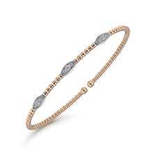 Load image into Gallery viewer, Gabriel &amp; Co. Bujukan Diamond Marquise Stations Bangle Bracelet
