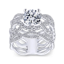Load image into Gallery viewer, Gabriel &amp; Co. &quot;Calm&quot; Wide Twist Diamond Engagement Ring
