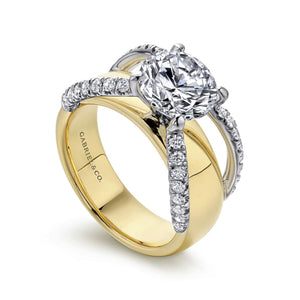 Gabriel & Co. "Clark" Diamond Engagement Ring