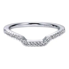 Load image into Gallery viewer, Gabriel &amp; Co. Curved Diamond Wedding Band
