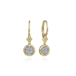Gabriel & Co. Diamond Cluster Bujukan Lever Back Earrings