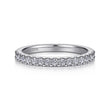 Load image into Gallery viewer, Gabriel &amp; Co. &quot;Martine&quot; Round Cut Diamond Shared Prong Wedding Band
