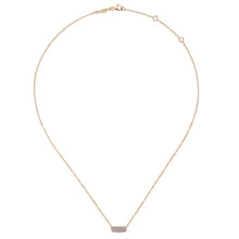 Load image into Gallery viewer, Gabriel &amp; Co. Rectangular Pave Diamond Bar Fashion Necklace
