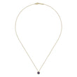 Load image into Gallery viewer, Gabriel &amp; Co. Round Cut Amethyst &amp; Diamond Halo Pendant
