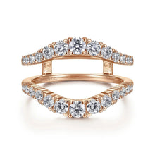 Load image into Gallery viewer, Gabriel &amp; Co. Round Cut Graduating Diamond Enhancer Band
