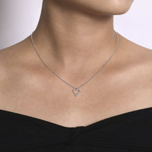 Load image into Gallery viewer, Gabriel &amp; Co. Small Diamond Heart Pendant
