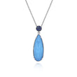 Load image into Gallery viewer, Gabriel &amp; Co. &quot;Souviens&quot; Turquoise and Rock Crystal Sterling Silver Pendant
