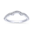 Load image into Gallery viewer, Gabriel &amp; Co. &quot;U Shape&quot; Curved Diamond Wedding Band
