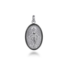 Load image into Gallery viewer, Gabriel &amp; Co. Virgin Mary Pendant with Black Spinel Frame
