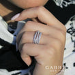 Load image into Gallery viewer, Gabriel &amp; Co. Diamond &quot;Wave&quot; Cross Over Ring
