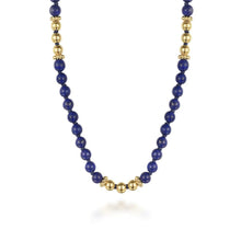 Load image into Gallery viewer, Gabriel Yellow Gold Beaded Gemstone Necklace
