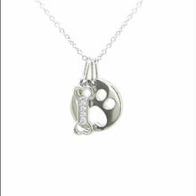 Load and play video in Gallery viewer, Lafonn Paw Print Dog Bone Necklace
