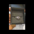 Load and play video in Gallery viewer, Gabriel &amp; Co. Three Stone Halo Diamond Engagement Ring
