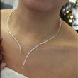 Load and play video in Gallery viewer, Gabriel &amp; Co. &quot;Cascade&quot; Diamond Choker Necklace
