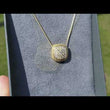 Load and play video in Gallery viewer, Gabriel &amp; Co. Cushion Halo Pave Set Diamond Cluster Pendant
