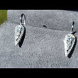 Load and play video in Gallery viewer, Gabriel &amp; Co. Pear Shaped Pave Diamond Earrings
