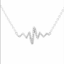 Load and play video in Gallery viewer, Lafonn Simulated Diamond Heartbeat Pendant
