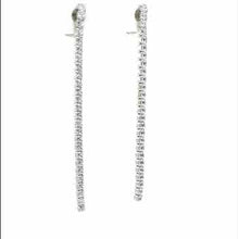 Load and play video in Gallery viewer, Lafonn Linear Simulated Diamond Drop Dangle Earrings

