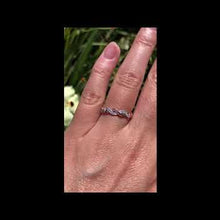 Load and play video in Gallery viewer, Kirk Kara &quot;Pirouetta&quot; Twist Two-Tone Diamond Eternity Wedding Band
