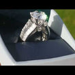 Load and play video in Gallery viewer, Simon G. Large Center Baguette Diamond Engagement Ring
