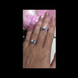 Load and play video in Gallery viewer, Kirk Kara White Gold &quot;Charlotte&quot; Blue Sapphire Diamond Engagement Ring  Video On Model Hand 
