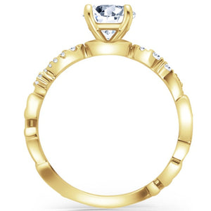 Kirk Kara "Angelique" Diamond Scrollwork Engagement Ring