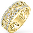 Load image into Gallery viewer, Kirk Kara &quot;Angelique&quot; Filigree Diamond Anniversary Ring
