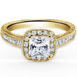 Load image into Gallery viewer, Kirk Kara &quot;Carmella&quot; Cushion Halo Diamond Engagement Ring

