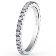 Load image into Gallery viewer, Kirk Kara White Gold &quot;Carmella&quot; Prong Set Diamond Wedding Band Angled Side View

