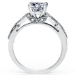 Load image into Gallery viewer, Kirk Kara White Gold &quot;Dahlia&quot; Diamond Marquise Cut Leaf Engagement Ring Angled Side View

