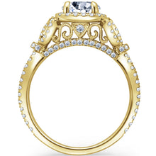 Load image into Gallery viewer, Kirk Kara &quot;Mini-Pirouetta&quot; Halo Diamond Engagement Ring
