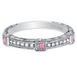 Load image into Gallery viewer, Kirk Kara &quot;Carmella&quot; Pink Sapphire &amp; Diamond Wedding Band
