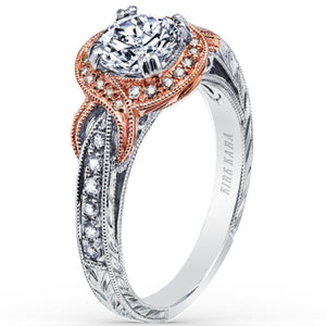 Kirk Kara "Pirouetta" Halo Diamond Engagement Ring