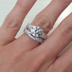 Kirk Kara "Pirouetta" Split Shank Twist Diamond Engagement Ring