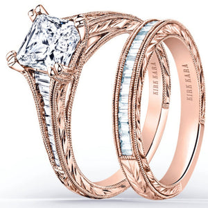 Kirk Kara "Stella" Tapered Channel Set Diamond Engagement Ring
