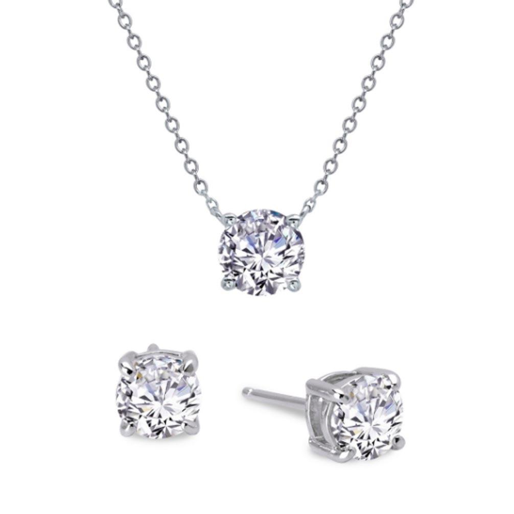 Lafonn Mother's Day Solitaire Pendant & Stud Earring Gift Set