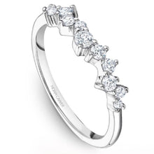 Load image into Gallery viewer, Noam Carver Asymmetrical Round Cut Diamond Wedding Band
