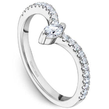 Load image into Gallery viewer, Noam Carver Marquise Tip &quot;V&quot; Shaped Diamond Wedding Band
