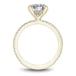 Load image into Gallery viewer, Profile of Noam Carver 14K Yellow Gold Hidden Halo French Set Diamond Engagement Ring
